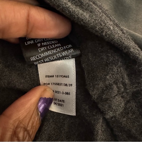 Torrid super soft gray draped open front waterfall cardigan size 1X - Picture 10 of 10